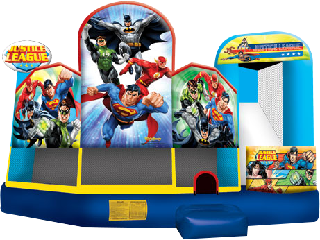 Justice League 5 In - Art Print: Justice League: Green Lantern, Batman, Flash, (461x346)