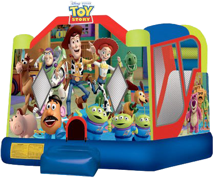 Round Up The Kiddies And Come Jump And Slide With Woody - Toy Story Jumping Castle Sydney (450x450)