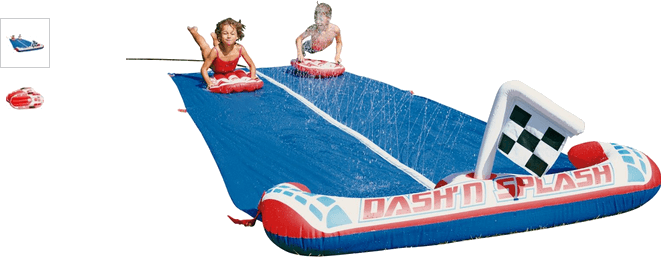 Chad Valley Dash And Splash Inflatable Water Slide - Inflatable (661x257)