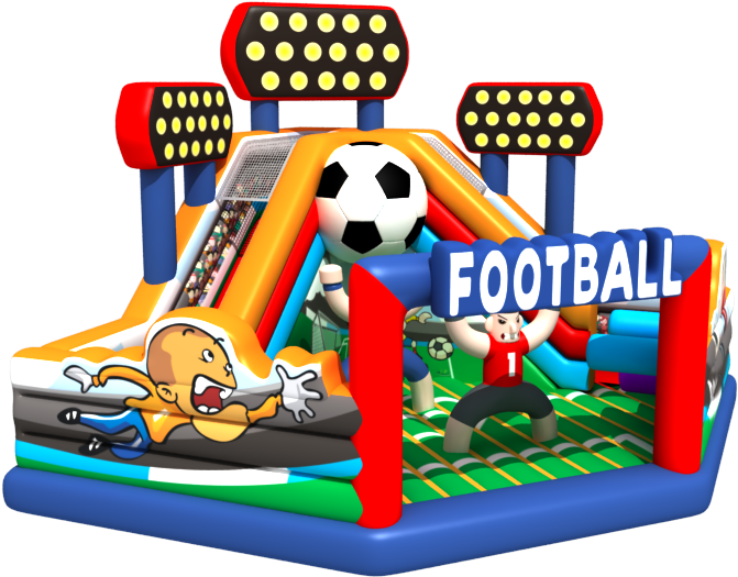 Football Theme Playground Jumping Toy Inflatable Castle - Inflatable (800x800)