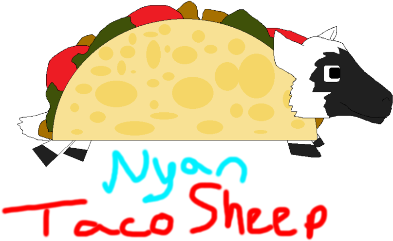 Nyan Taco Sheep Gift For Ohiabby By Mewtendo64 - Digital Art (900x534)