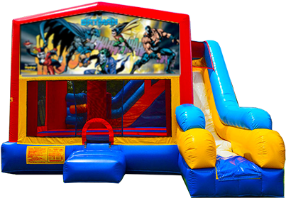 7 In 1 Batman Bounce House Combo - Art Panel Bounce House (415x415)