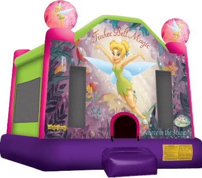 Product Dimensions - - Tinkerbell Bounce House (393x346)
