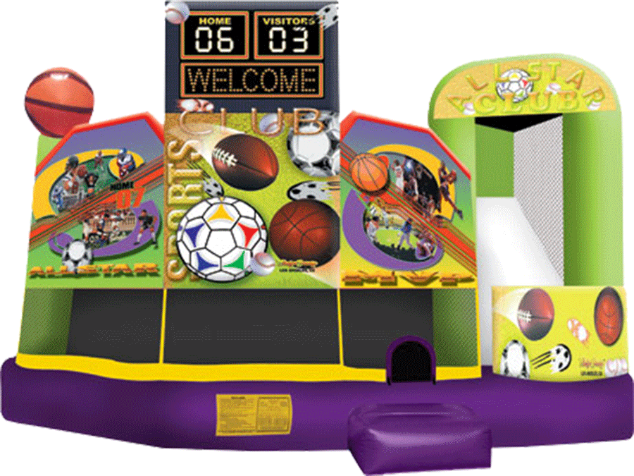Sports - Sports Combo Bounce House (900x675)