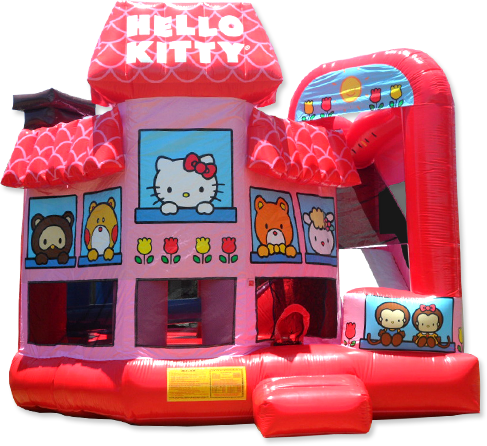 Jacksonville Hello Kitty Bounce House - Hello Kitty Jump House (487x446)