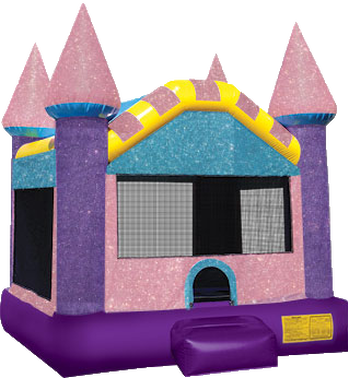 Bounce Houses In Raleigh - Dazzling Castle Bounce House (348x378)