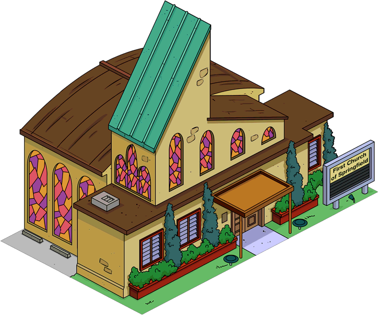 First Church Of Springfield - Simpsons Tapped Out Duffman (758x630)