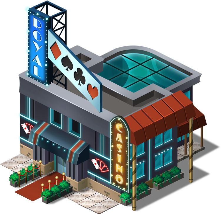 Casino-isometric Building By Ochunk - Casino Building Png (800x800)