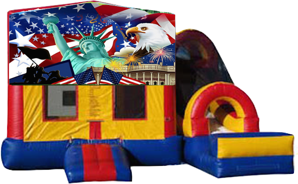 Combo Super Big Front Happy 4th Of July $170 - Usa American Patriotic Eagle Liberty Statue Flag 32x24 (602x480)