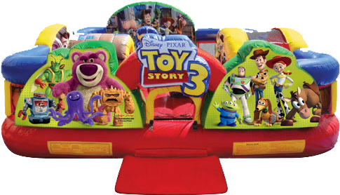 Toddlers Play Safe And Fun In Our Facilities - Toy Story Bounce House (561x314)