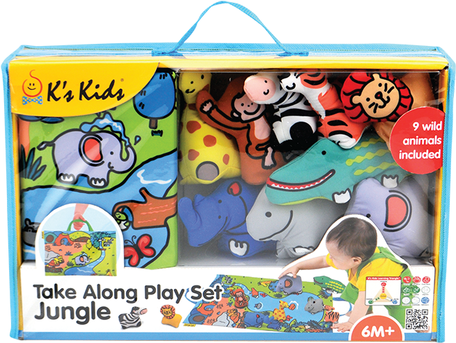 Take Along Play Set - K's Kids Create Your Own City Building Block Set - (700x700)