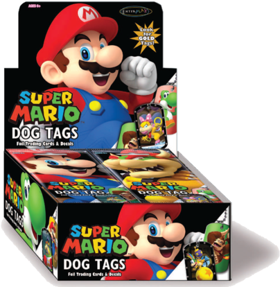 Mario Dog Tag Scd Mock Large - Super Mario Dog Tags (480x455)