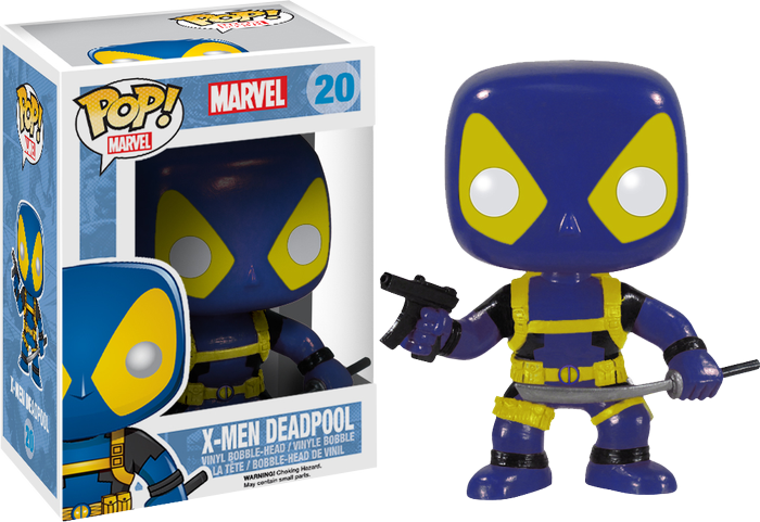Deadpool Blue & Yellow Pop Vinyl On Ozzie Collectables - X Men Deadpool Pop (700x481)
