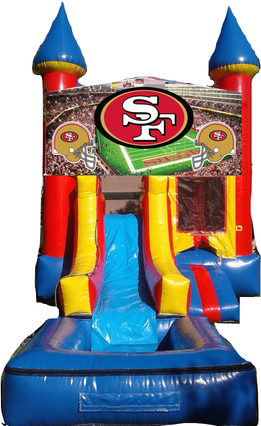 Water Slide Castle Combo Front Jumper Sf 49ers $200/day - Paw Patrol Water Slide (720x960)