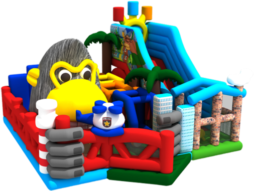 2018 New Design Gorilla Playground Inflatable Slide - Inflatable (640x640)