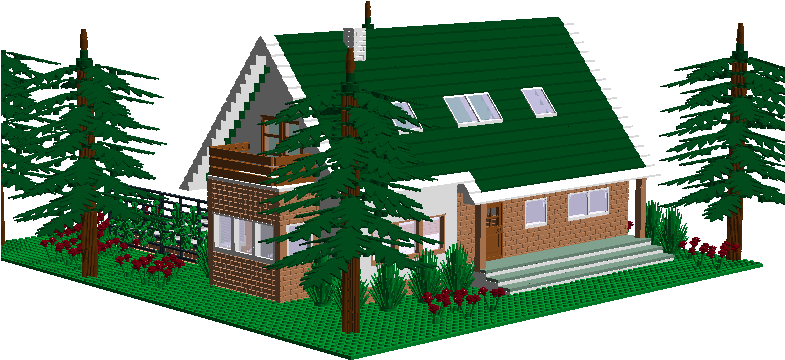 Lego Ideas Lego Country House - Christmas Tree (784x637)