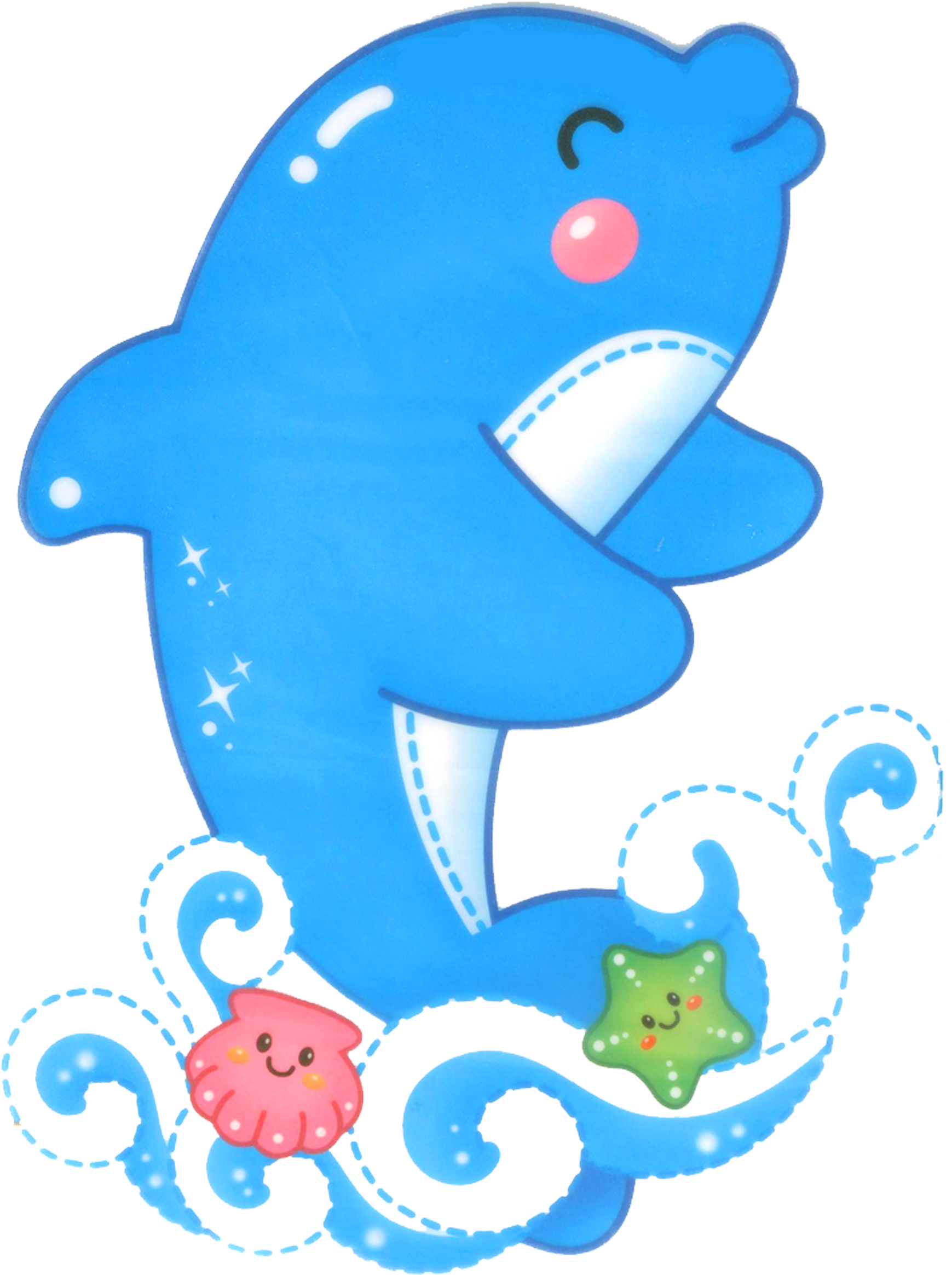 Cartoon Cuteness - Dolphin - Spots8 For Iphone 6s Wallet Cases, Premium Quality (2953x2953)