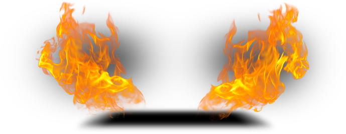 Flaming Fire Png Image - Boiler (689x267)