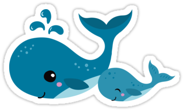 Cartoon Whale Png - Cute Baby Whale Cartoon (375x360)