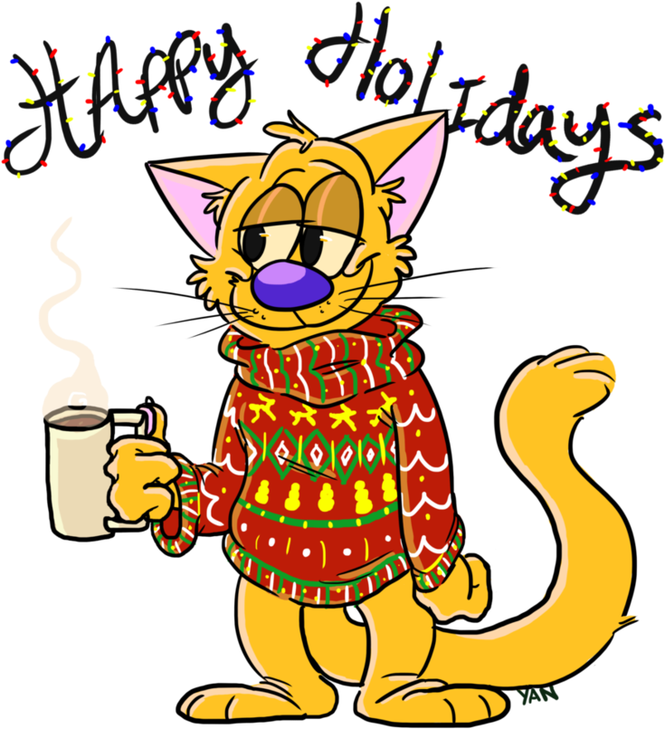 Happy Holidays And All That By Foxdraft - Anthropomorphism (861x928)