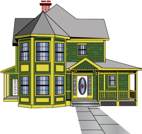 Villa Clipart House Lot - Pucca House (640x480)