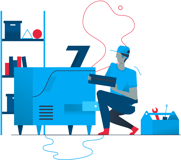 Behance Printing Illustration - Printer (800x600)