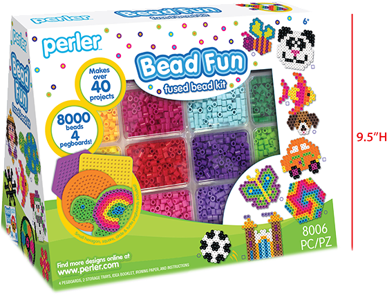 Bead Fun Triangle Box - Perler Fused Bead Kit-bead Fun (800x800)