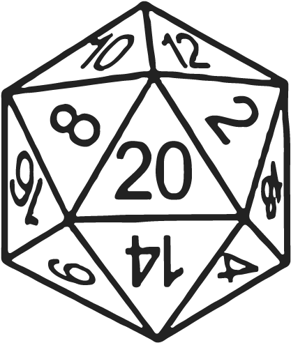 Got A Game - 20 Sided Dice Drawing (500x500)