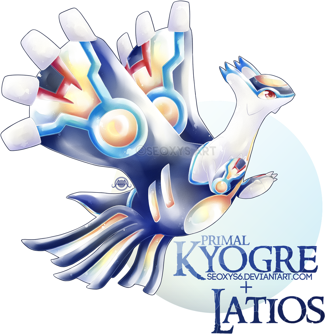 Drawn During One Of My Live Stream On Twitch - Latias Primal (1280x1288)
