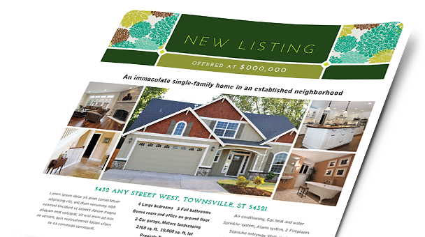 Real Estate Brochures, Flyers, Newsletters - Exterior House Paint Ideas (608x340)