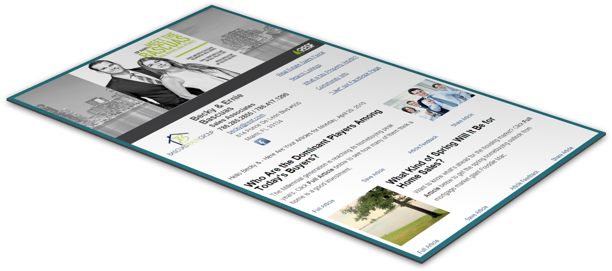 View Examples Of Email Newsletters From Realtors - Newsletter 3d (1209x545)