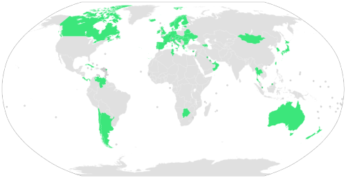 A Map Of All The Countries That Have A Universal Healthcare - 2014 Fifa World Cup (500x257)