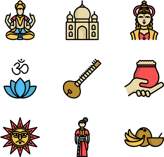 Indian Icons - Indian Icons (600x564)