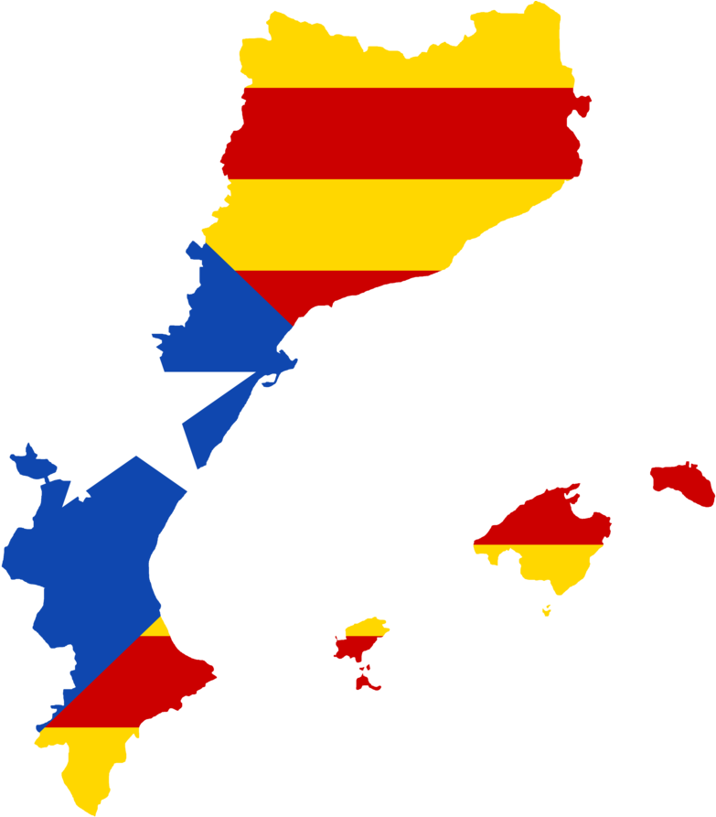 Flag Map Of The Catalan Countries By Theko9isalive - September 25th (894x894)