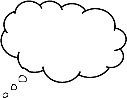Free Speech Bubble Printable Download Free Clip Art - Transparent Background Thought Bubble (503x395)