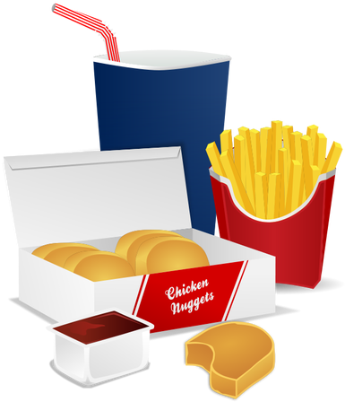 Fast Food Menu Vector Graphics - Person Name Start With M (400x500)