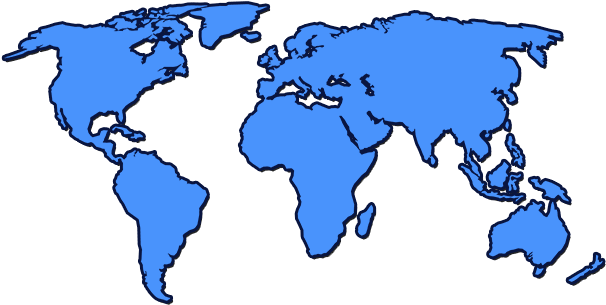 Puppy Select Delivery - World Map Free Png (640x334)