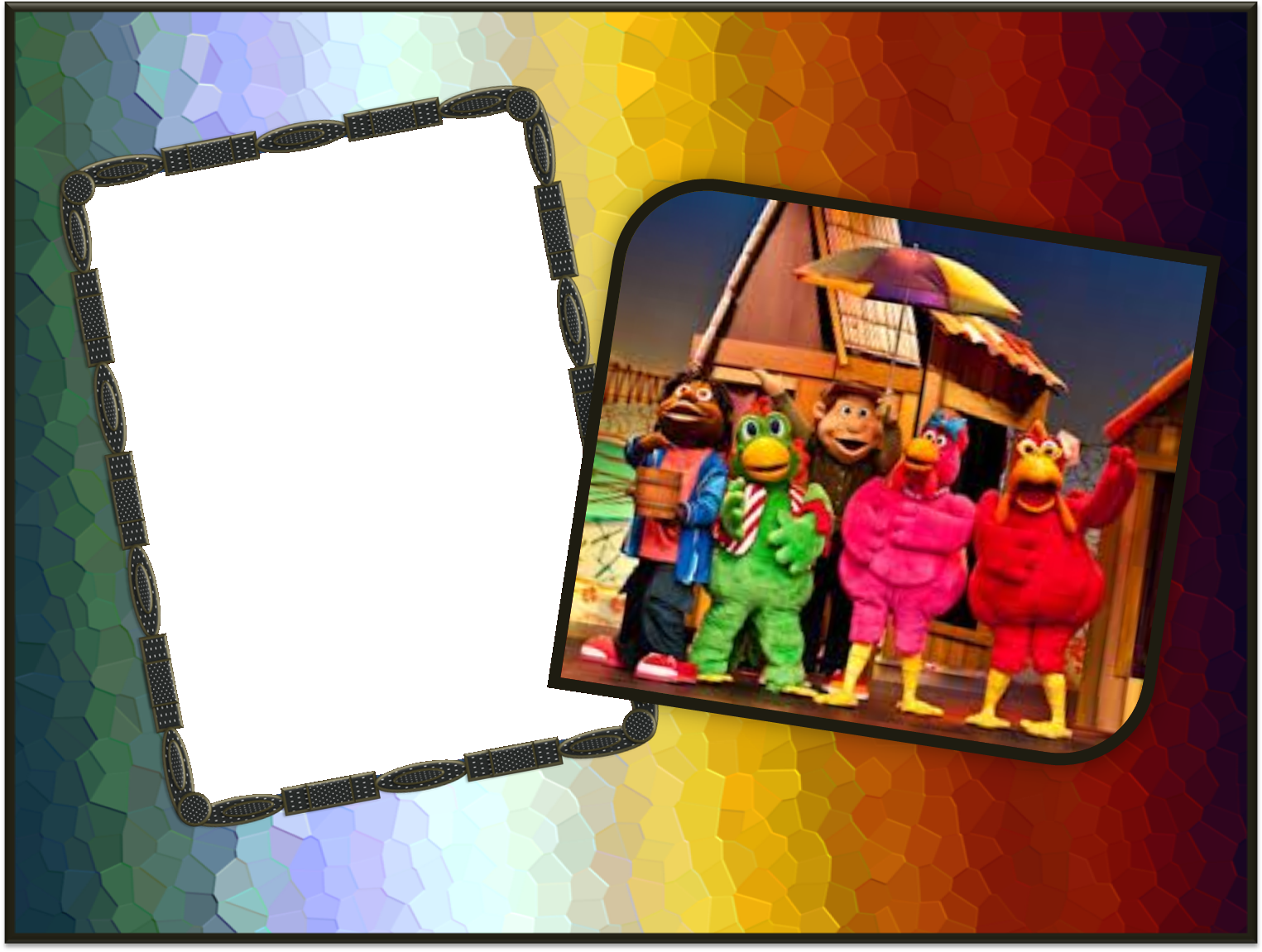 Molduras Para Fotos Com Cocoricó-trabalho De Terezinha - Flat Panel Display (1531x1156)