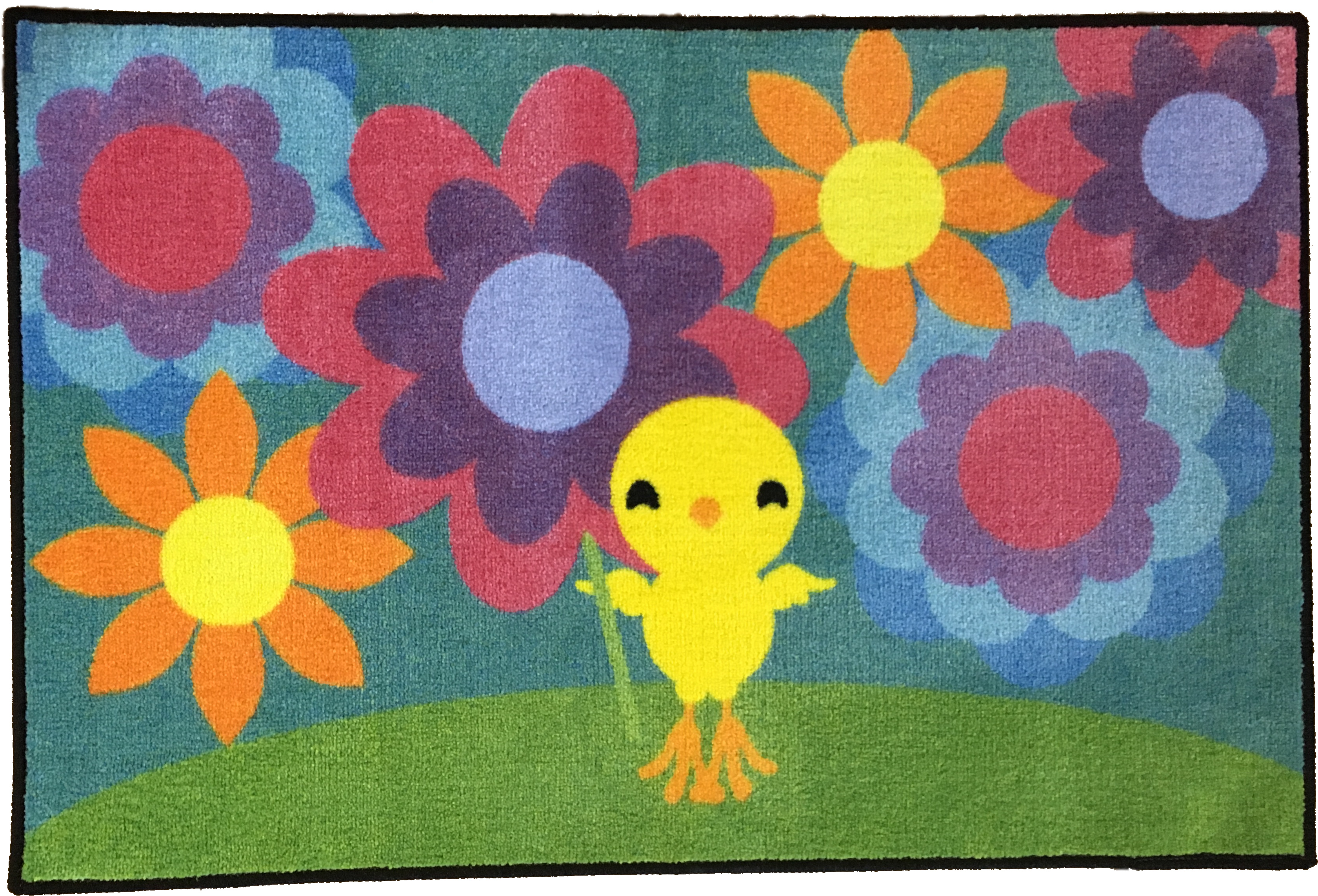 Happy Chick Spring Rug - Happy Chick Spring Rug (3493x2378)