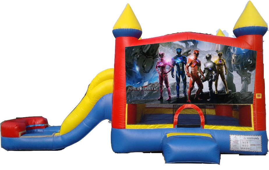 Water Slide Castle Combo Side Slide Power Rangers $180/day - Brian Tyler Power Rangers (score) / O.s.t. Vinyl Record (960x720)