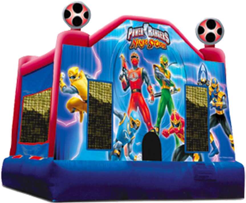 8 12 Participants At One Time - Power Ranger Bounce House (864x792)
