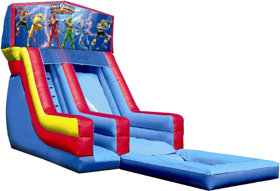 Power Rangers Water Slide - Inflatable Water Slides (586x408)