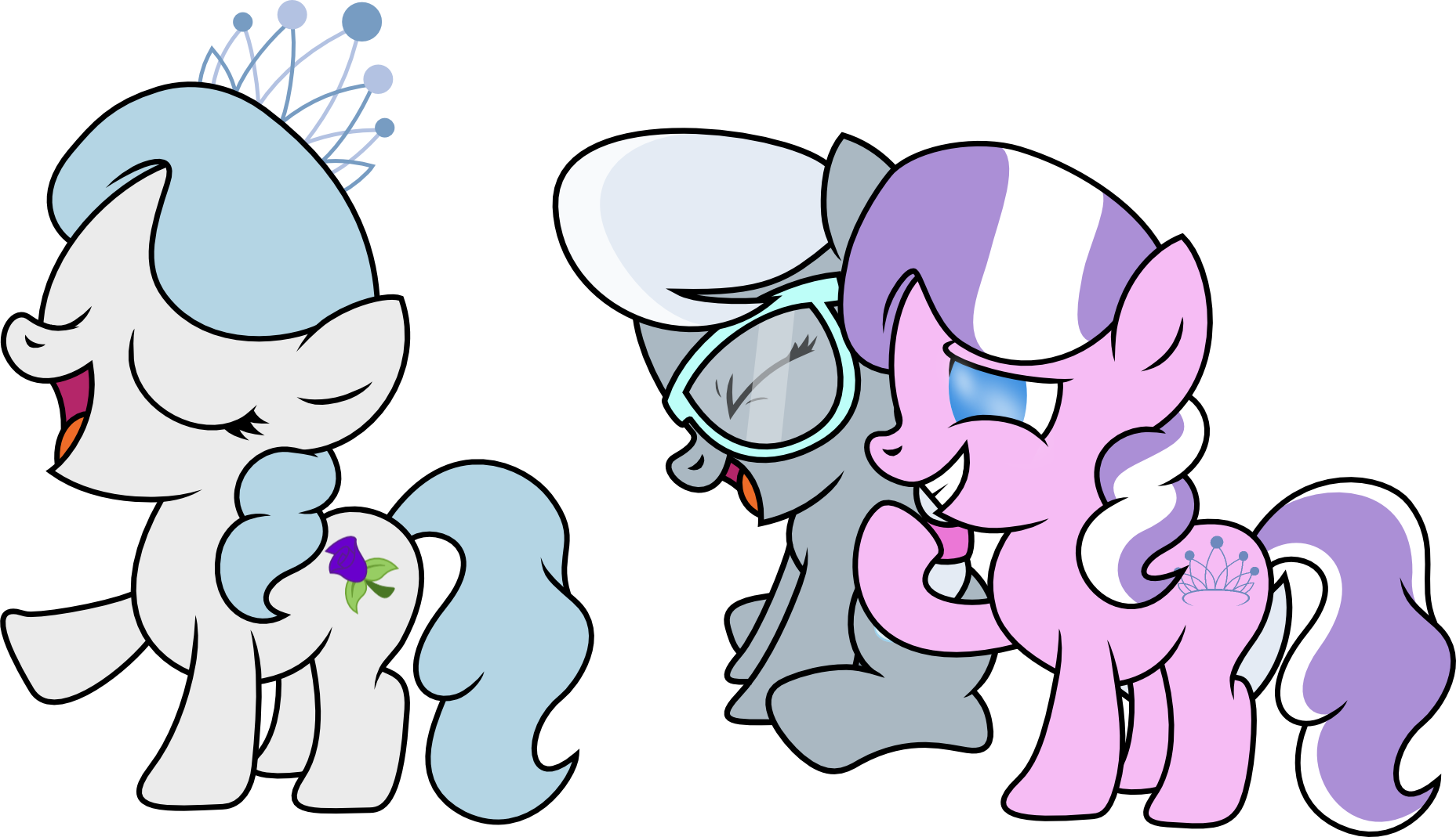 Ideltavelocity, Diamond Tiara, Laughing, Missing Accessory, - Cartoon (1857x1069)
