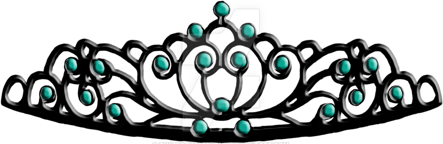 Tiara Stock - Black Tiara Transparent Background (900x298)