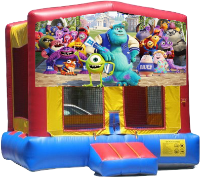 Regular Jumper Monster University $79 - Wwe Bounce House Rental (400x361)