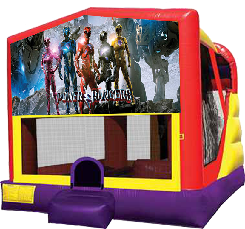 Power Rangers 4 In 1 Combo Featuring Bouncer, Slide, - Power Ranger Bounce House (864x792)