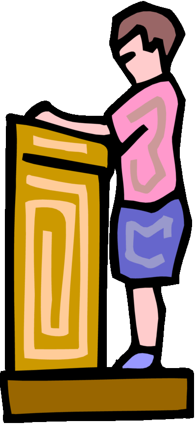 Public Speaking Kids Clipart (400x864)