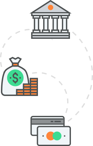 Illustration Of A Financial Institution, Currency And - Financial Institution (299x470)