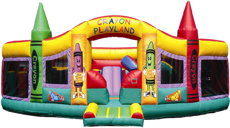 Deluxe Crayon Center Bounce House Rentals - Renting (500x271)