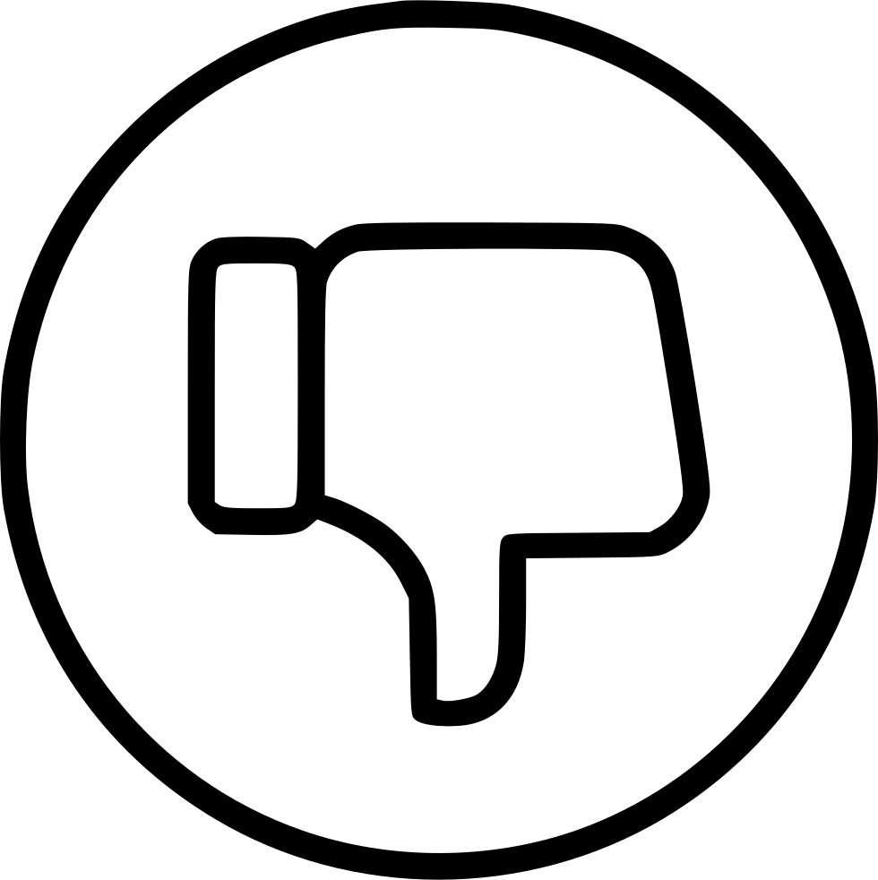 Dislike Hand Thumb Down Thumbsdown Facebook Comments - Thumbs Down Drawing (980x982)